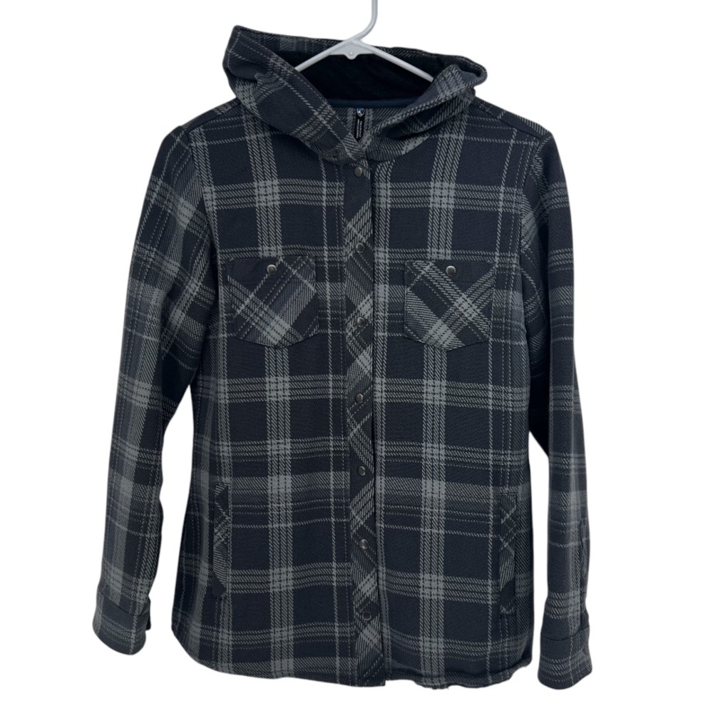 Kuhl Kleo Gray Hoodie Shacket Shirt Jacket Size‎ S